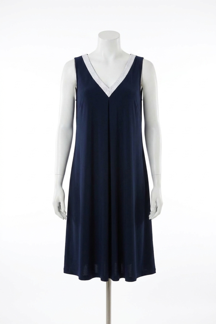 NEW FRANK LYMAN nova mini dress in navy and crystal